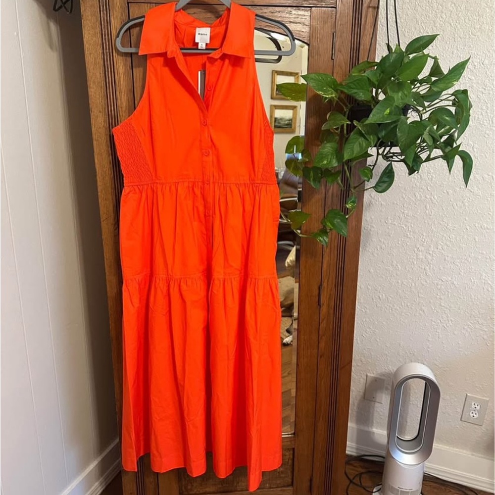 NWT Anthropologie Maeve Sleeveless Midi Shirtdress